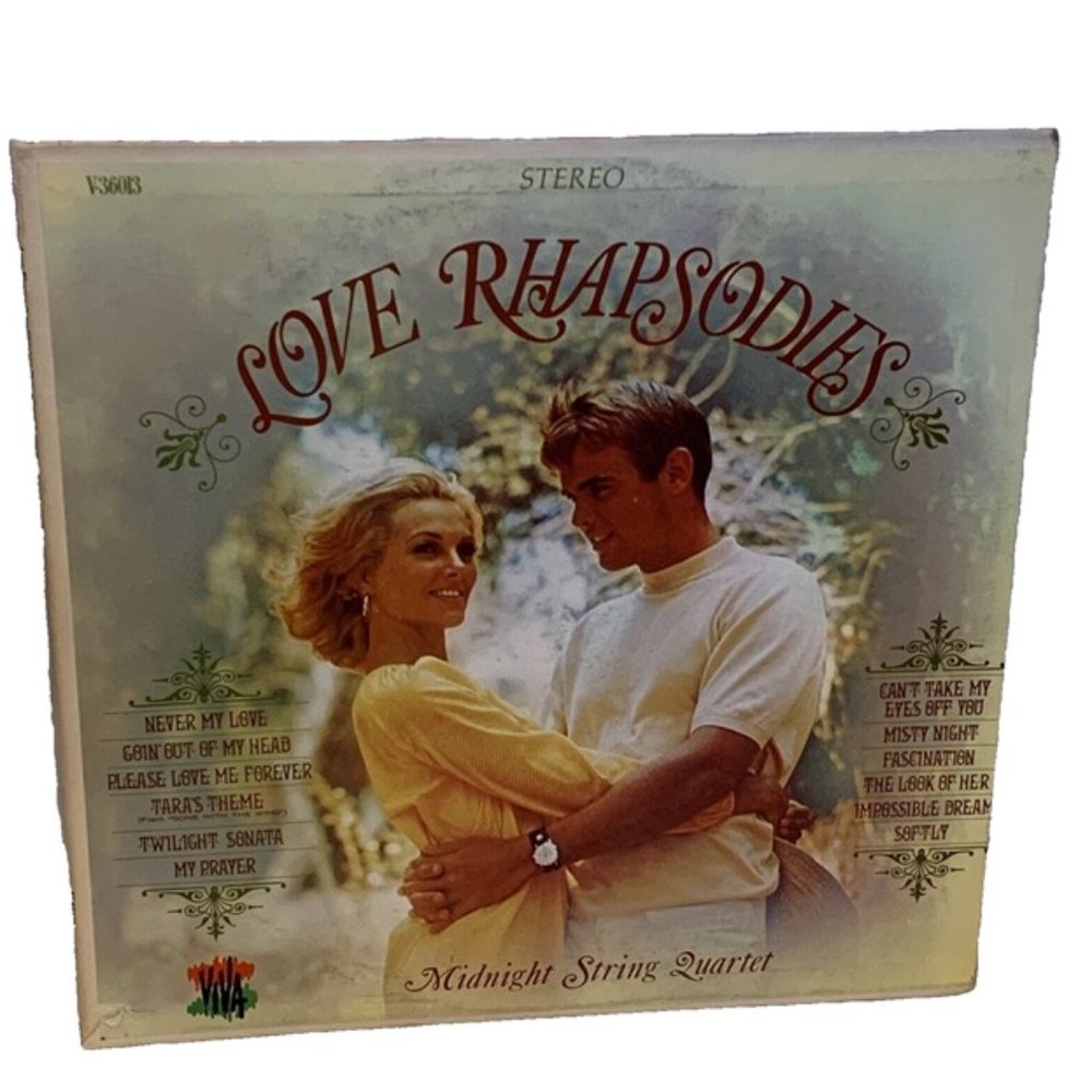 Midnight String Quartet Love Rhapsodies (Vinyl, 1968) Viva ST 93473 VG+ LP